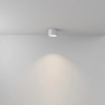 White aluminum ceiling light with integrated LED and IP44 protection – Hydra | Maytoni