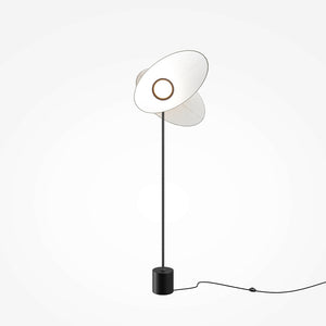 Floor Lamp Black Aluminum Frame with Two Adjustable Oval Fabric Shades & Integrated LED – MOD396FL-L10W3K | Maytoni
