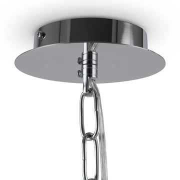 Chandelier Metal Frame Crystal Shade & Chrome Finish – Gelid | Maytoni