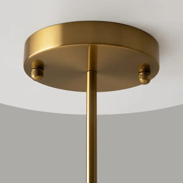 Chandelier Metal in Brass and Black with White Cylindrical Glass Shades E27 Socket – Fortano | Maytoni