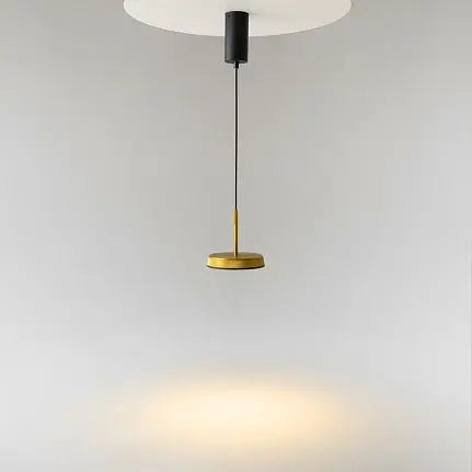 Pendant light Black-Gold ring-shaped aluminum casing Integrated LED & Modern Design – El | Maytoni