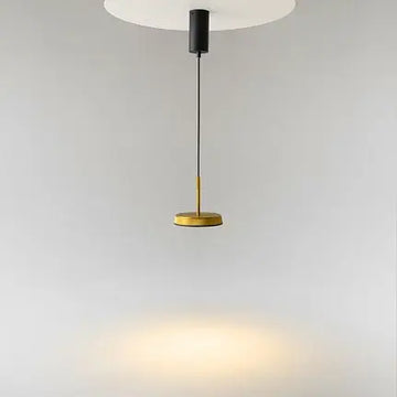 Pendant light Black-Gold ring-shaped aluminum casing Integrated LED & Modern Design – El | Maytoni