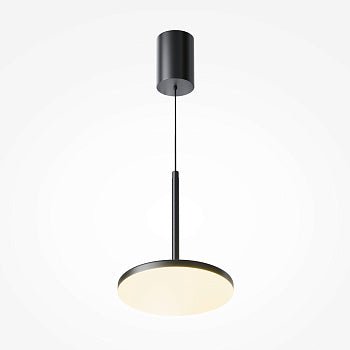 Pendelleuchte Schwarzes Aluminiumgehäuse mit mattweißem Acryl - Diffusor, integrierter LED und modernem Design – Arc | Maytoni - Esszett Luxury | Stilvolles Wohnen mit Charakter