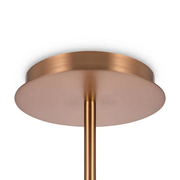 Chandelier in Brass Metal Frosted White Glass Height-Adjustable – Erich| Maytoni