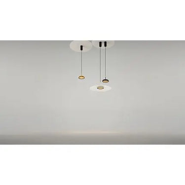 Pendant light Black-Gold ring-shaped aluminum casing Integrated LED & Modern Design – El | Maytoni