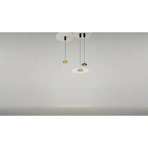 Pendant light Black-Gold ring-shaped aluminum casing Integrated LED & Modern Design – El | Maytoni