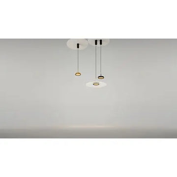 Pendant light Black-Gold ring-shaped aluminum casing Integrated LED & Modern Design – El | Maytoni