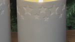 LED-Kerze – Hochwertiges Porzellan, Sternrelief, Flackereffekt - Salzburg | Villeroy & Boch