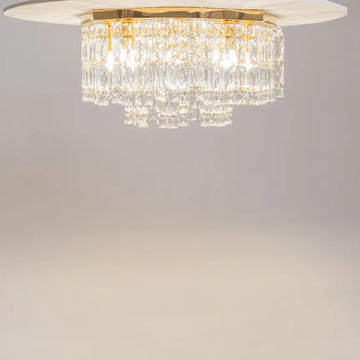 Deckenleuchte – Goldfarbenes Metall, 6-flammig, 45 cm Durchmesser - Dune | Maytoni