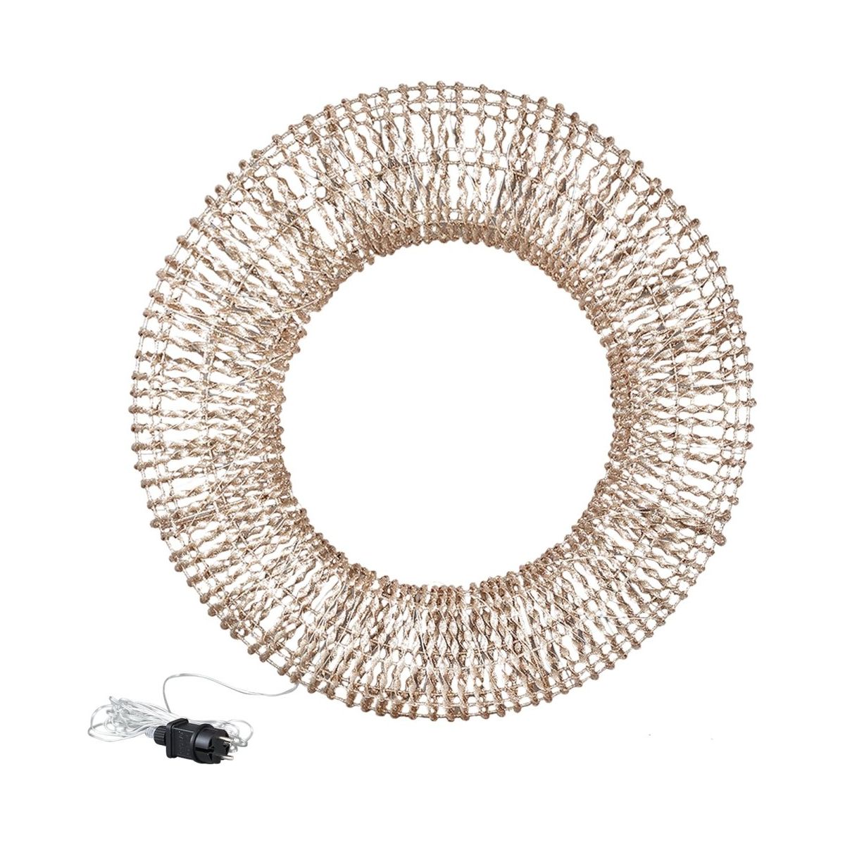 PTMD Kranz mit LED - Hibba Bronze L von PTMD - Esszett Luxury | Stilvolles Wohnen mit Charakter