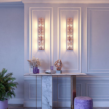 Wandleuchte mit Kristall - Riffelglas und Gold - Finish – Facet | Maytoni - Esszett Luxury | Stilvolles Wohnen mit Charakter