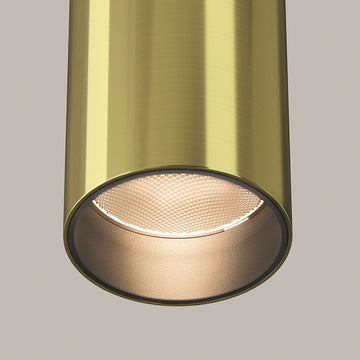 Deckenleuchte – Messingfarbenes Aluminium, 12 W LED, Warmweiß, 12.5 cm Höhe - Focus | Maytoni