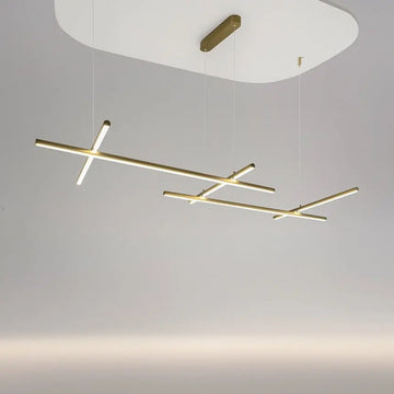 Pendant Lamp Metal with Satin Brass Finish Modern Design & Integrated LED – Radiance | Maytoni