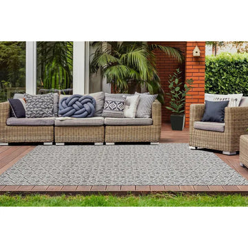 Teppich – Geometrisches Muster, Outdoor Geeignet, Flachgewebe Struktur, 120 x 170 cm - Yoga 125 | Kayoom