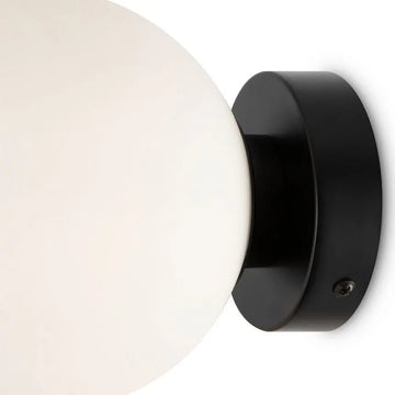 Wall Light Black Metal & Frosted White Glass Minimalist Design – MOD321WL‑01B | Maytoni