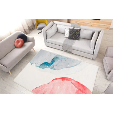 Teppich – Mehrfarbiges Muster, Sanfte Farbverläufe, Flachflor Design, 200 x 290 cm - Picassa 525 | Kayoom