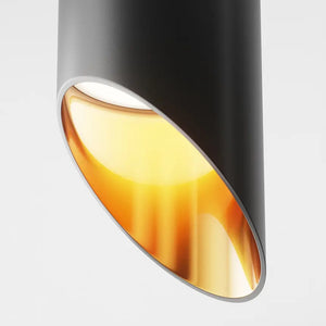 Black aluminum ceiling light with gold accents and GU10 socket – Lipari | Maytoni