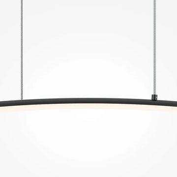 Pendelleuchte – Schwarze Optik, aus Metall, 306 cm hoch - Curve | Maytoni
