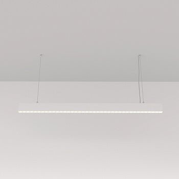Pendelleuchte Weißes Aluminiumgehäuse mit mattiertem Polycarbonat - Diffusor, integrierter LED und modernem Design – Arc | Maytoni - Esszett Luxury | Stilvolles Wohnen mit Charakter
