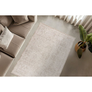 Teppich – Weicher Flor, Creme Farbton, Hochwertige Webung, 150 cm - Amora 259 | Kayoom