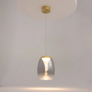 Pendant Lamp Gold-Colored Metal Crystal Elements Height-Adjustable – Splash | Maytoni