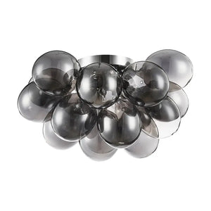 Deckenleuchte – Nickel Metall, Runde Glasschirme, 4-flammig - Balbo | Maytoni