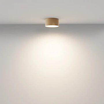 Ceiling light made of matt gold aluminum with integrated LED and warm white light – Zon | Maytoni