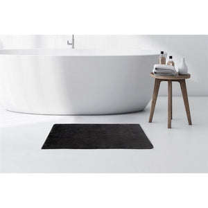 Badematte – Weiches Garn, Flauschige Oberfläche, Dunkelgrauer Farbton, 65 x 100 cm - Rabbit 125 | Kayoom