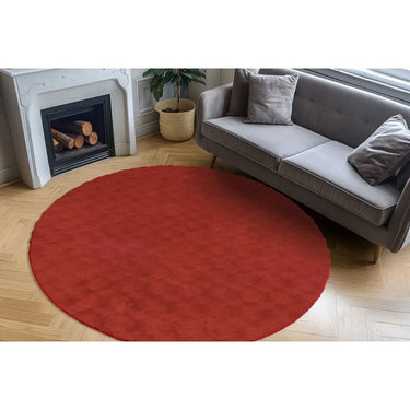Teppich – Luxuriöser Flor, Polyester Mix, Rötlicher Ton 200 cm - Royal Glow 825 | Kayoom