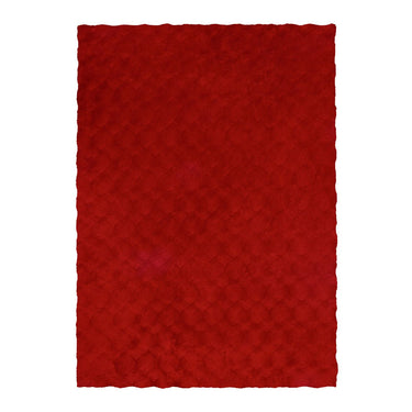 Teppich – Luxuriöser Flor, Polyester Mix, Rötlicher Ton 150 cm - Royal Glow 825 | Kayoom