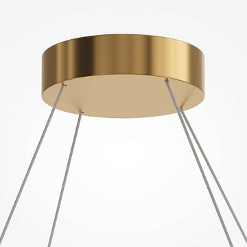 Pendelleuchte Goldfarbener Metallrahmen Gerillte Glaskugeln LED 40 W 3000 K – Amulet | Maytoni - Esszett Luxury | Stilvolles Wohnen mit Charakter