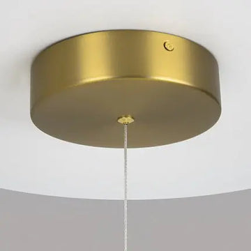 Metal Pendant Light in Satin Brass Finish Modern Design & Integrated LED – Radiance | Maytoni