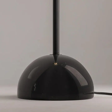 Floor lamp with black metal frame, glass shade & stylish silhouette – Memory | Maytoni