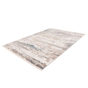 Rug Short Pile Vintage Design Cotton Back Polypropylene/Polyester Blend – Acropolis 325 | Kayoom