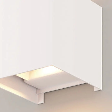 Façade lighting White metal cube LED 6W 3000K IP54 – Fulton | Maytoni