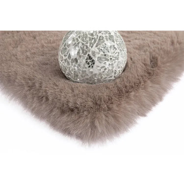 Teppich – Taupe Farbe, Weicher Flor, Felloptik 150 cm - Rabbit Light 525 | Kayoom