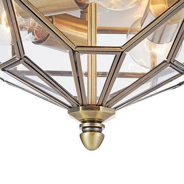 Deckenleuchte Bronze Klarglasplatten 3× E27 – Zeil | Maytoni - Esszett Luxury | Stilvolles Wohnen mit Charakter