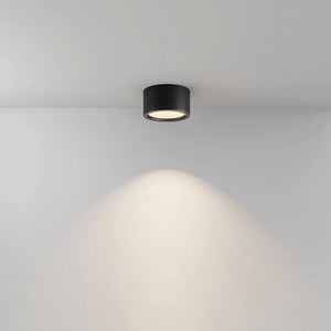 Black Aluminum Ceiling Lamp with Integrated LED and IP44 Protection – Hydra | Maytoni