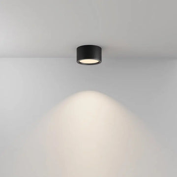 Deckenleuchte – Schwarzes Aluminium, IP44 Schutz, Warmweiß, Ø17,6 cm - Hydra | Maytoni
