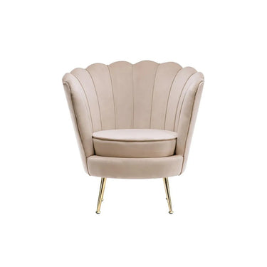 Sessel mit Samt - Velvet - Bezug, Steppnähten und höhenverstellbaren Metallbeinen – Barbara 125 | Kayoom - Esszett Luxury | Stilvolles Wohnen mit Charakter