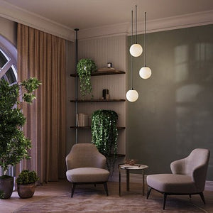 Pendelleuchte Schwarzes Aluminiumgehäuse mit 5 W LED, 3000 K, 360° Abstrahlwinkel – Luna | Maytoni - Esszett Luxury | Stilvolles Wohnen mit Charakter