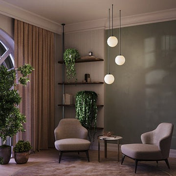 Pendelleuchte Schwarzes Aluminiumgehäuse mit 5 W LED, 3000 K, 360° Abstrahlwinkel – Luna | Maytoni - Esszett Luxury | Stilvolles Wohnen mit Charakter