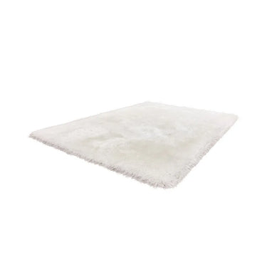 Teppich – Weiße Farbe, Polyester Material, Weicher Komfort, 150 cm - Cosy 310 | Kayoom