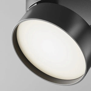 Deckenleuchte – Schwarzes Aluminium, 18 W Leistung, Ø12 cm, Neutralweiß - Onda | Maytoni