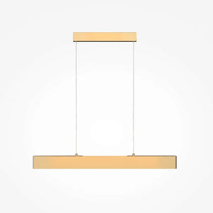 Pendelleuchte – Mattgold Finish, Metallgehäuse, 23 W Leistung, 100 cm Höhe, Warmweiß - Step | Maytoni