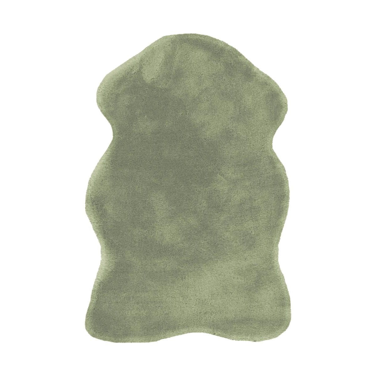 Carpet fluffy high pile plain-colored surface non-slip backing – Rabbit Sheepskin 225 | Kayoom
