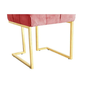 Hocker Samtbezug Zierknopf - Steppung Edelstahlgestell – Rarity 125 | Kayoom - Esszett Luxury | Stilvolles Wohnen mit Charakter