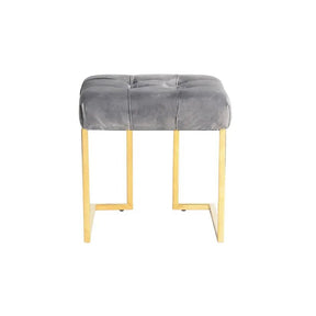 Hocker Samtbezug Zierknopf - Steppung Edelstahlgestell – Rarity 125 | Kayoom - Esszett Luxury | Stilvolles Wohnen mit Charakter