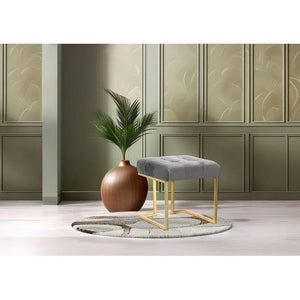 Hocker Samtbezug Zierknopf - Steppung Edelstahlgestell – Rarity 125 | Kayoom - Esszett Luxury | Stilvolles Wohnen mit Charakter