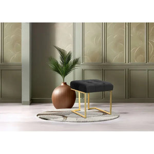 Hocker Samtbezug Zierknopf - Steppung Edelstahlgestell – Rarity 125 | Kayoom - Esszett Luxury | Stilvolles Wohnen mit Charakter